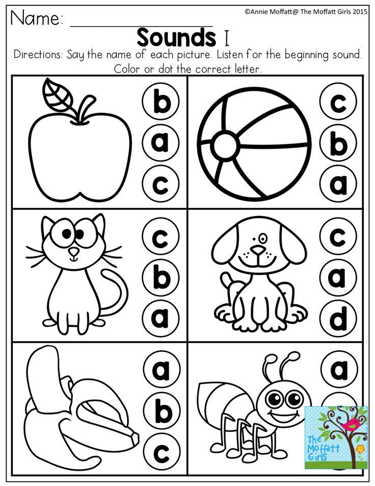 15+ Beginning Sound Match Printable