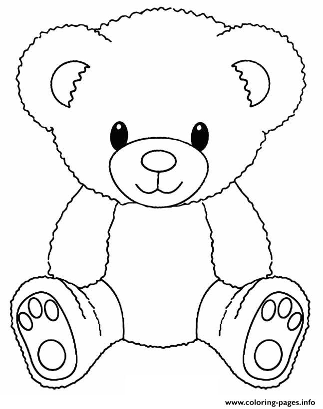 65 Teddy Bear Coloring 10