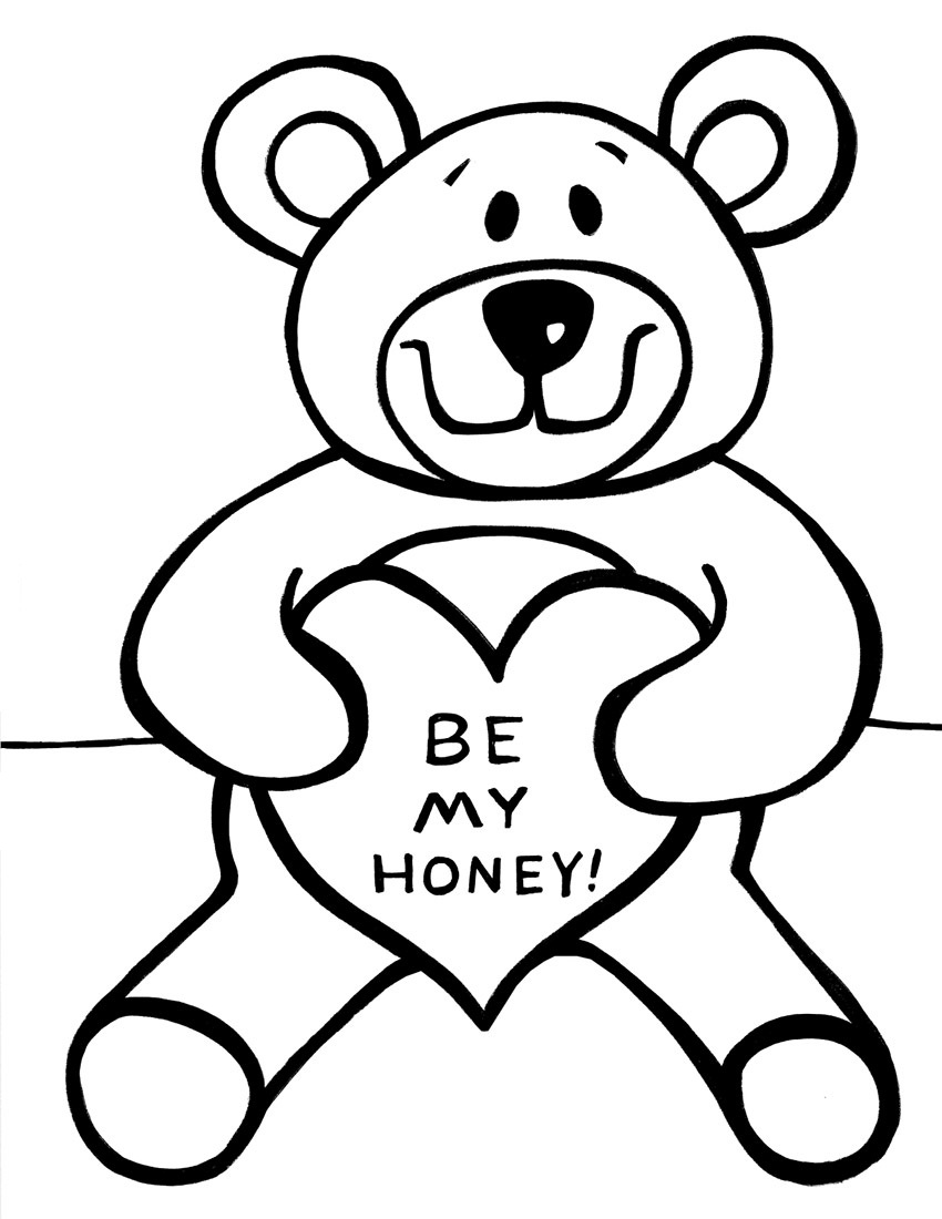 65 Teddy Bear Coloring 13