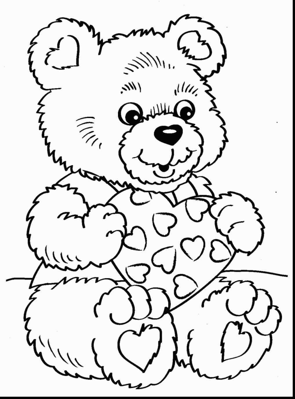 65 Teddy Bear Coloring 14