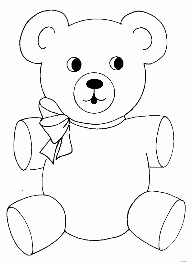 65 Teddy Bear Coloring 15