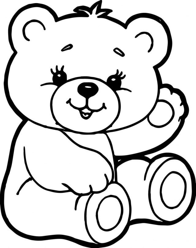 65 Teddy Bear Coloring 16