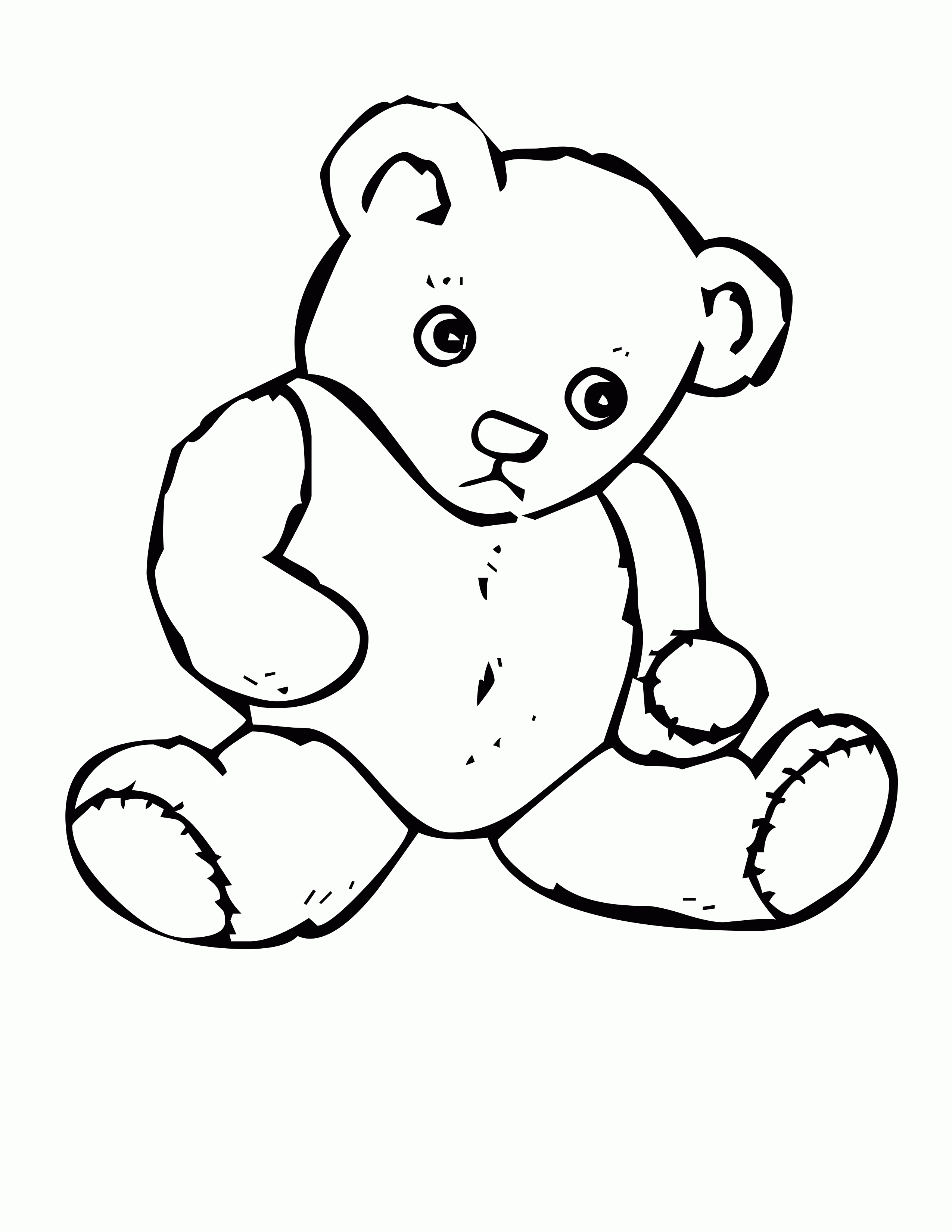 65 Teddy Bear Coloring 2