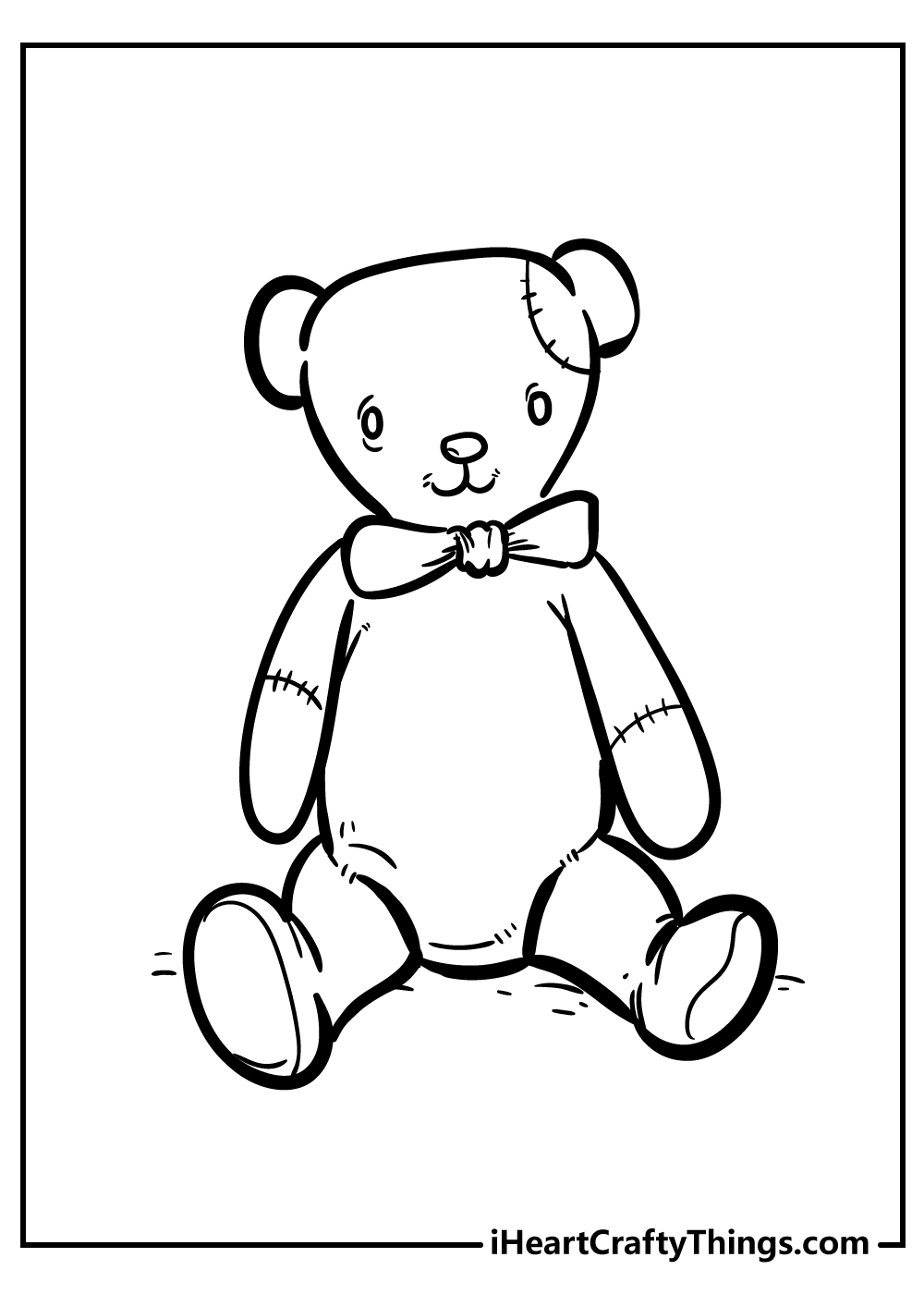 65 Teddy Bear Coloring 22