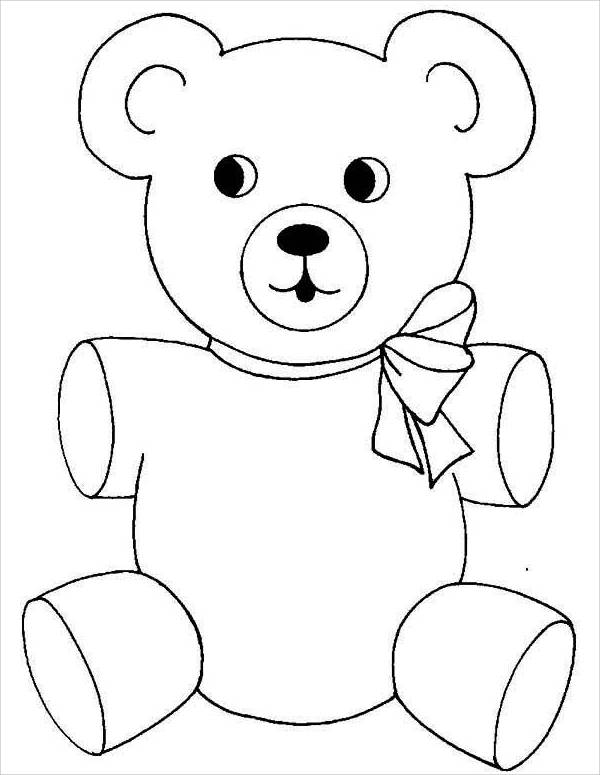 65 Teddy Bear Coloring 26