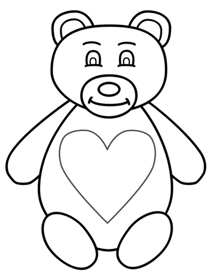 65 Teddy Bear Coloring 29