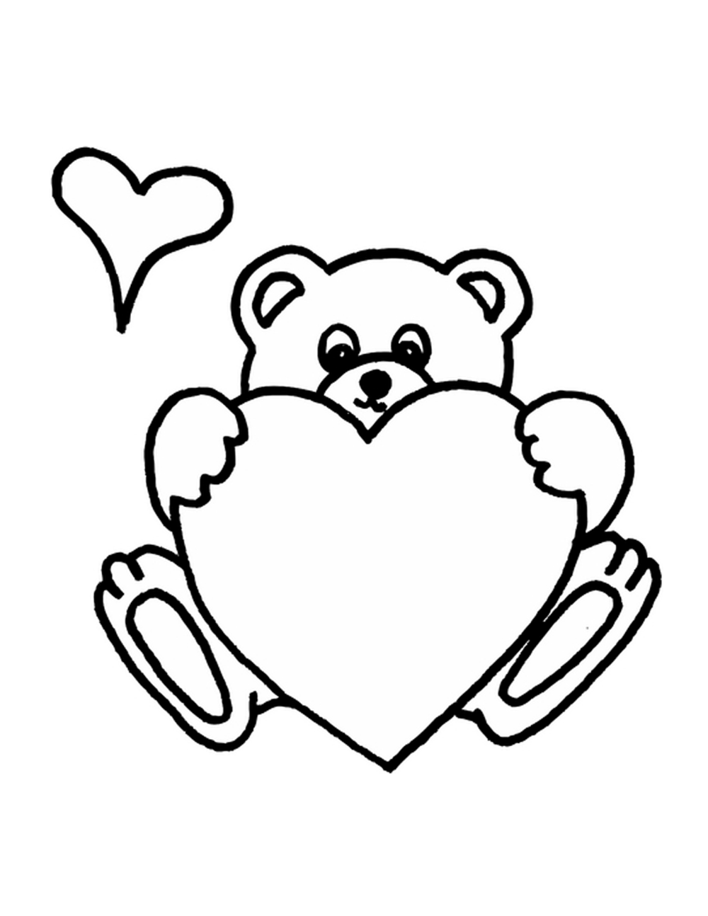 65 Teddy Bear Coloring 4