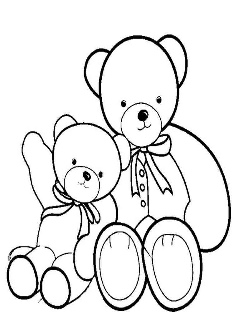 65 Teddy Bear Coloring 87