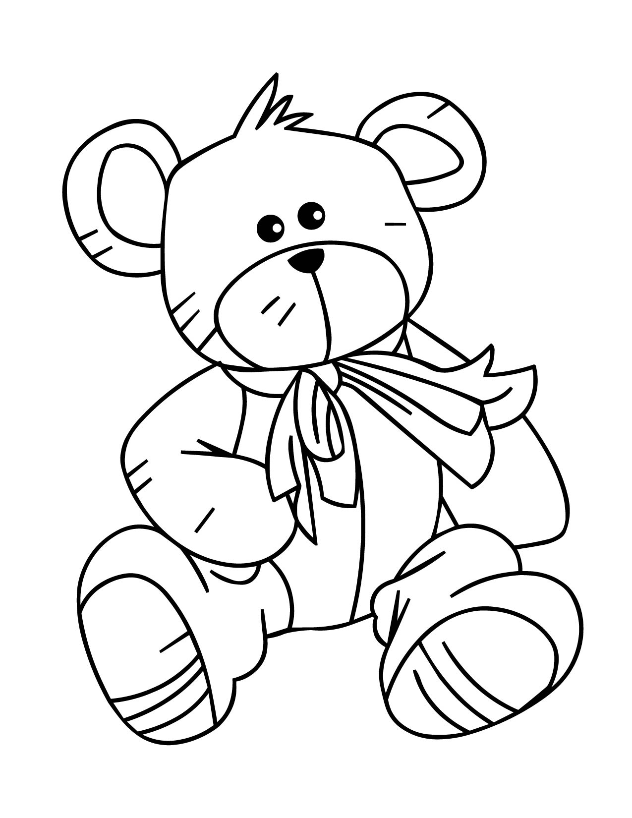 65 Teddy Bear Coloring 96