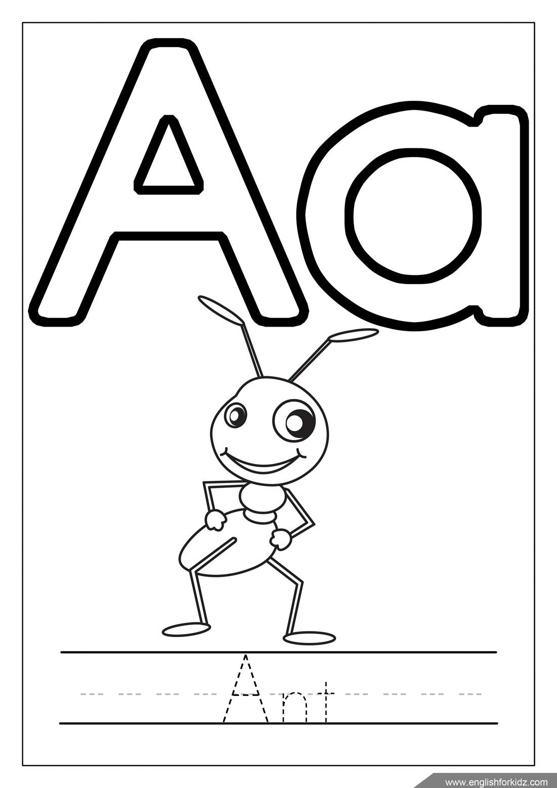 Coloring Pages Letter A 21