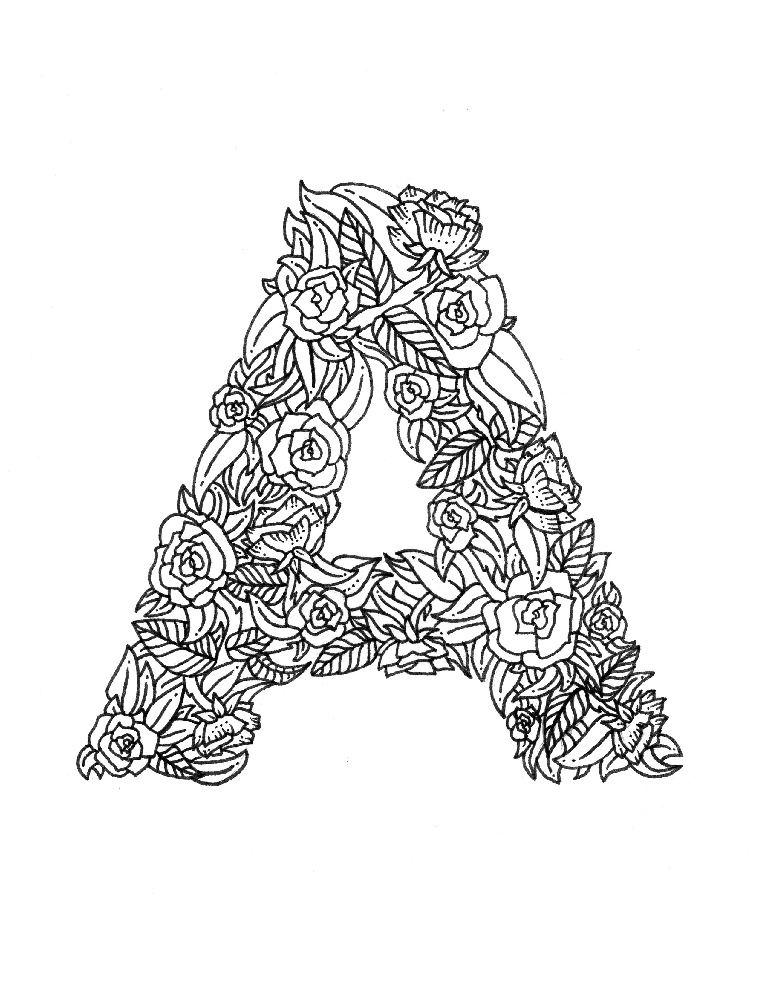 Coloring Pages Letter A 22