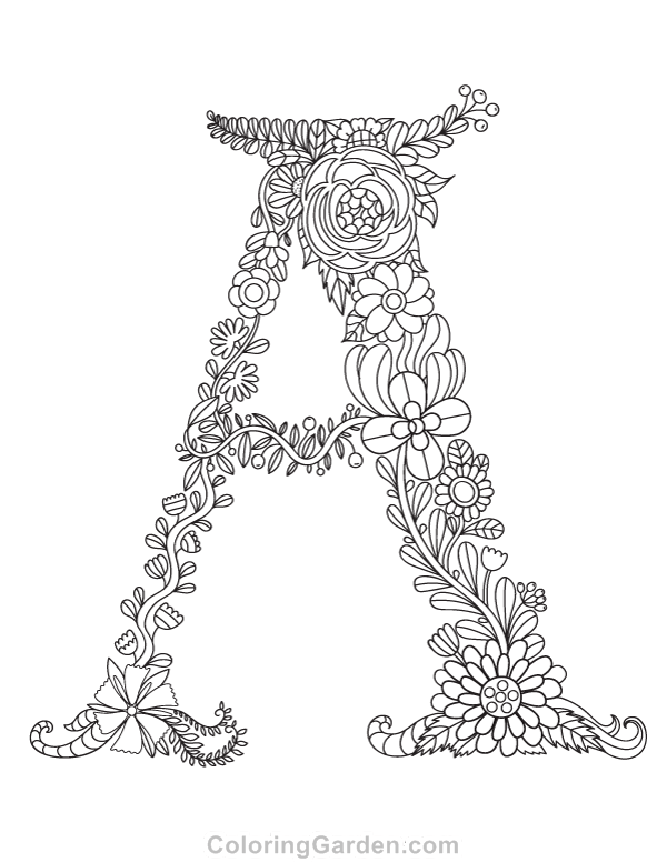 Coloring Pages Letter A 27