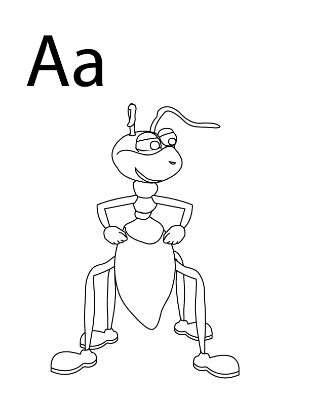 Coloring Pages Letter A 30