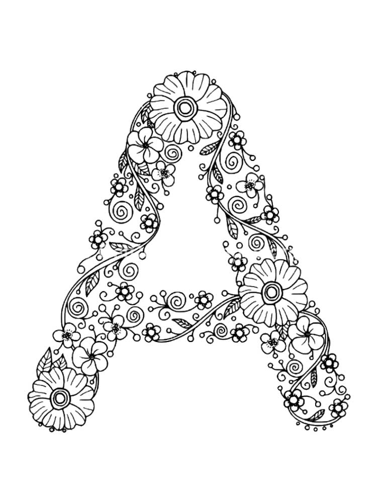 Coloring Pages Letter A 33