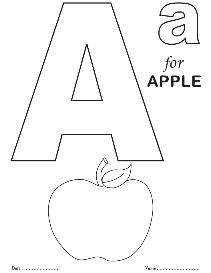 Coloring Pages Letter A 34