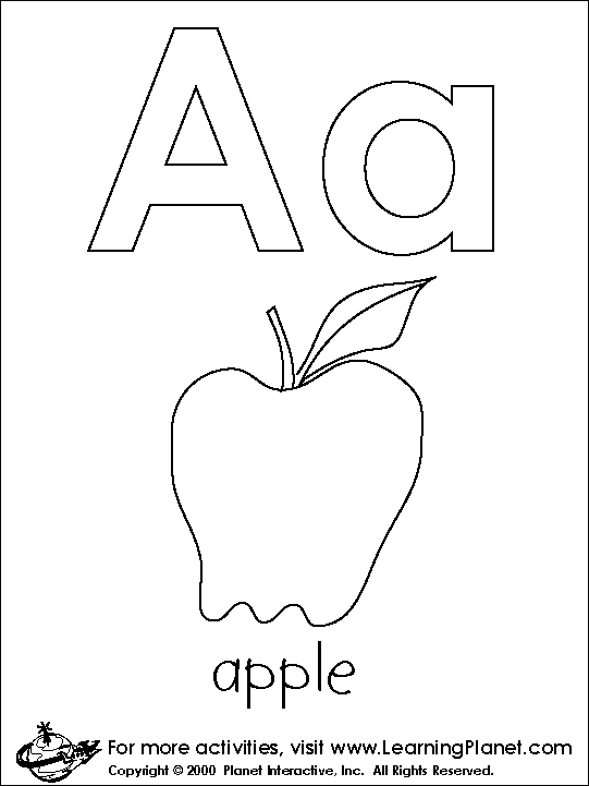 Coloring Pages Letter A 35