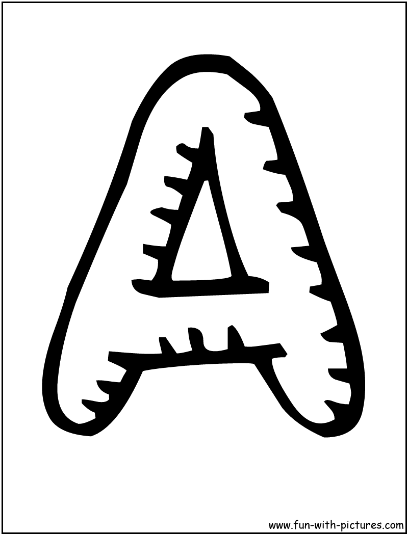 Coloring Pages Letter A 37