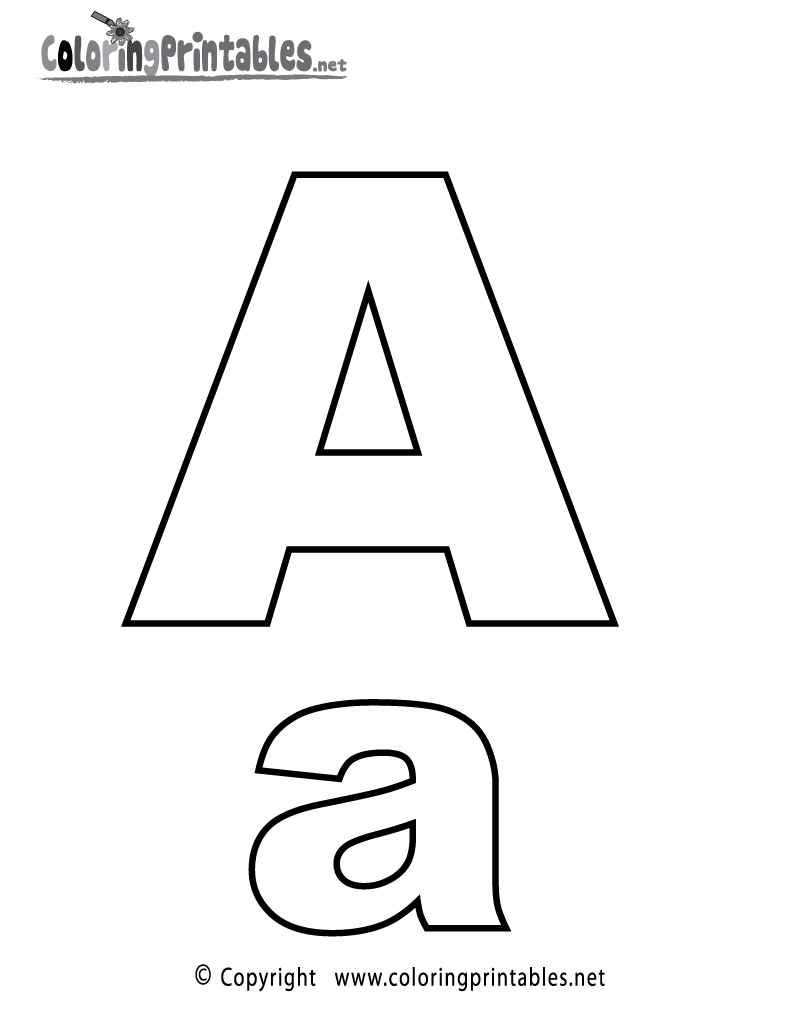 Coloring Pages Letter A 44