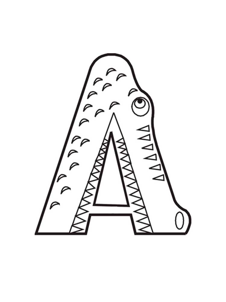 Coloring Pages Letter A 56