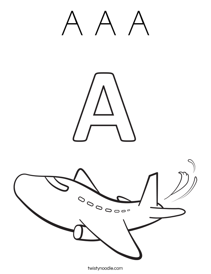 Coloring Pages Letter A 58