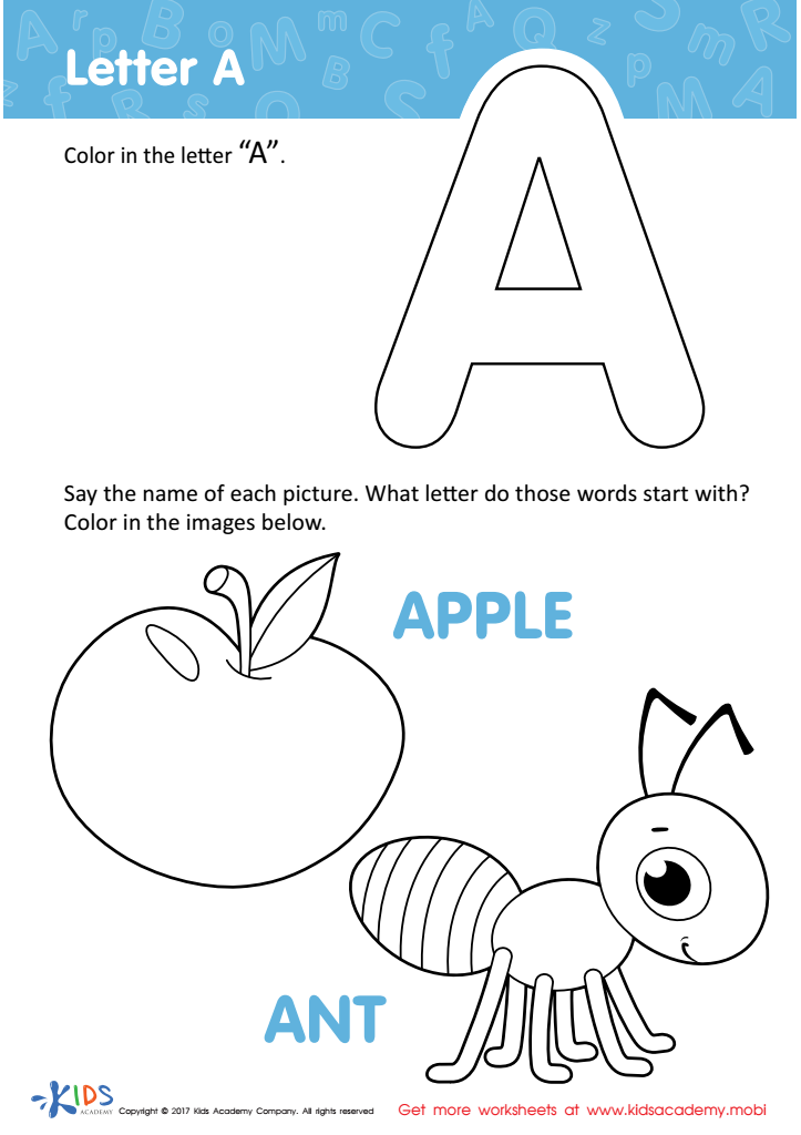 Coloring Pages Letter A 60