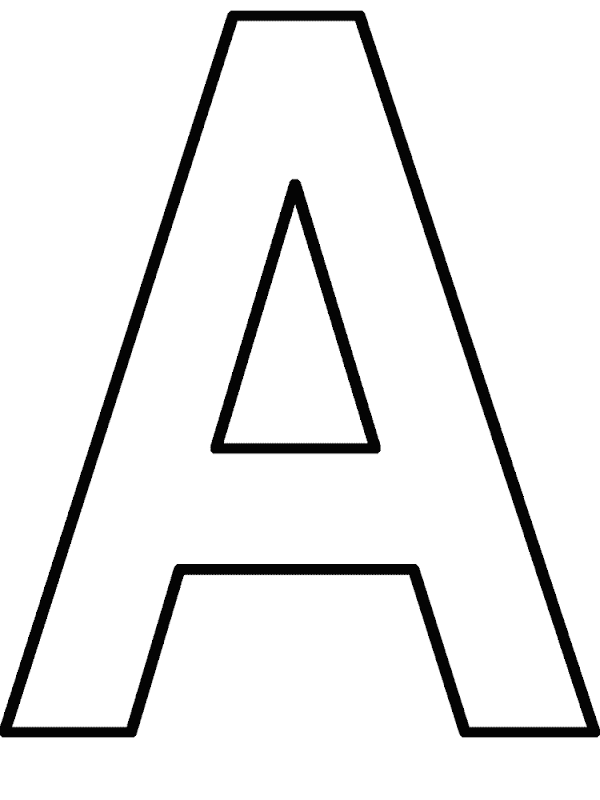 Coloring Pages Letter A 63