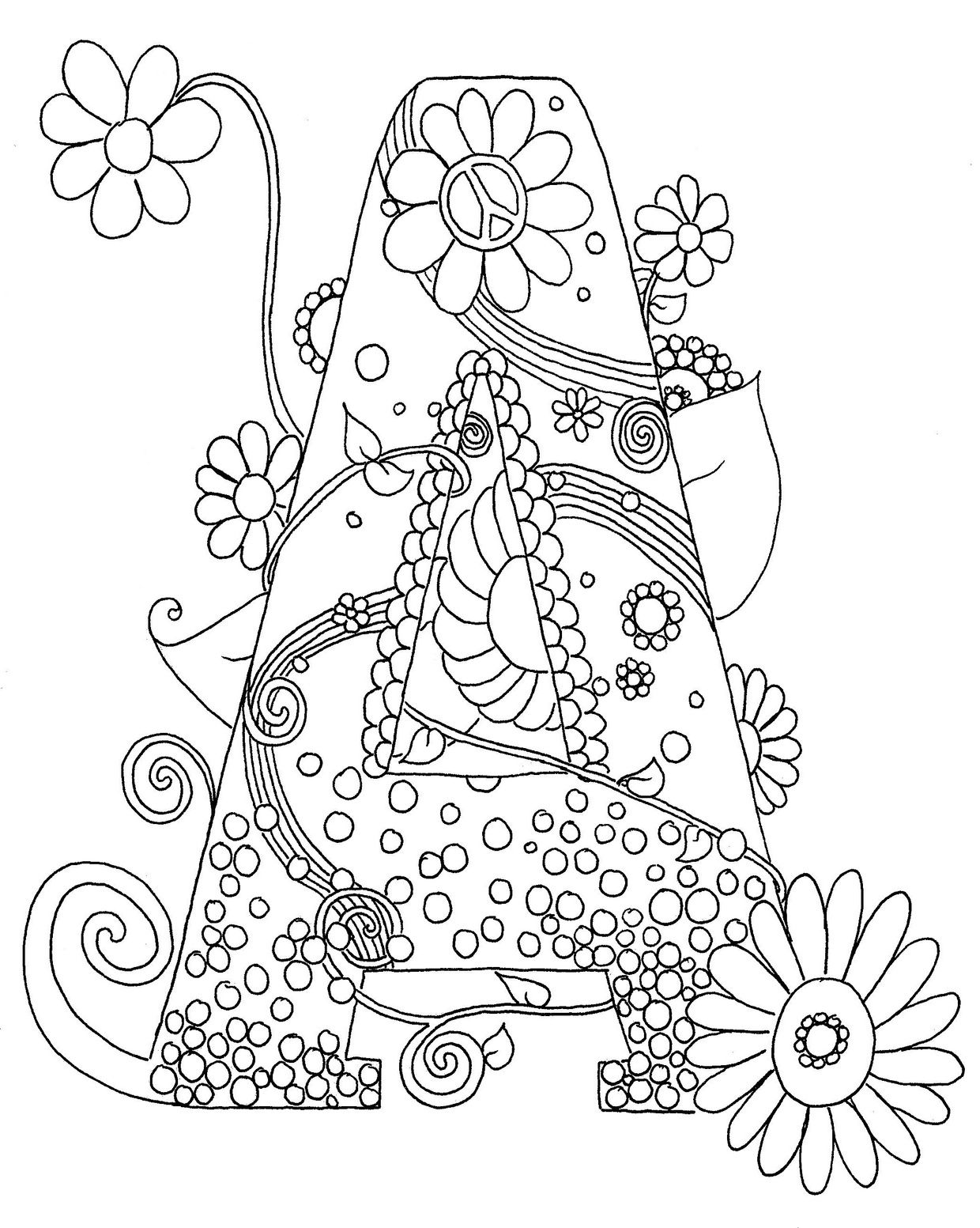 Coloring Pages Letter A 64