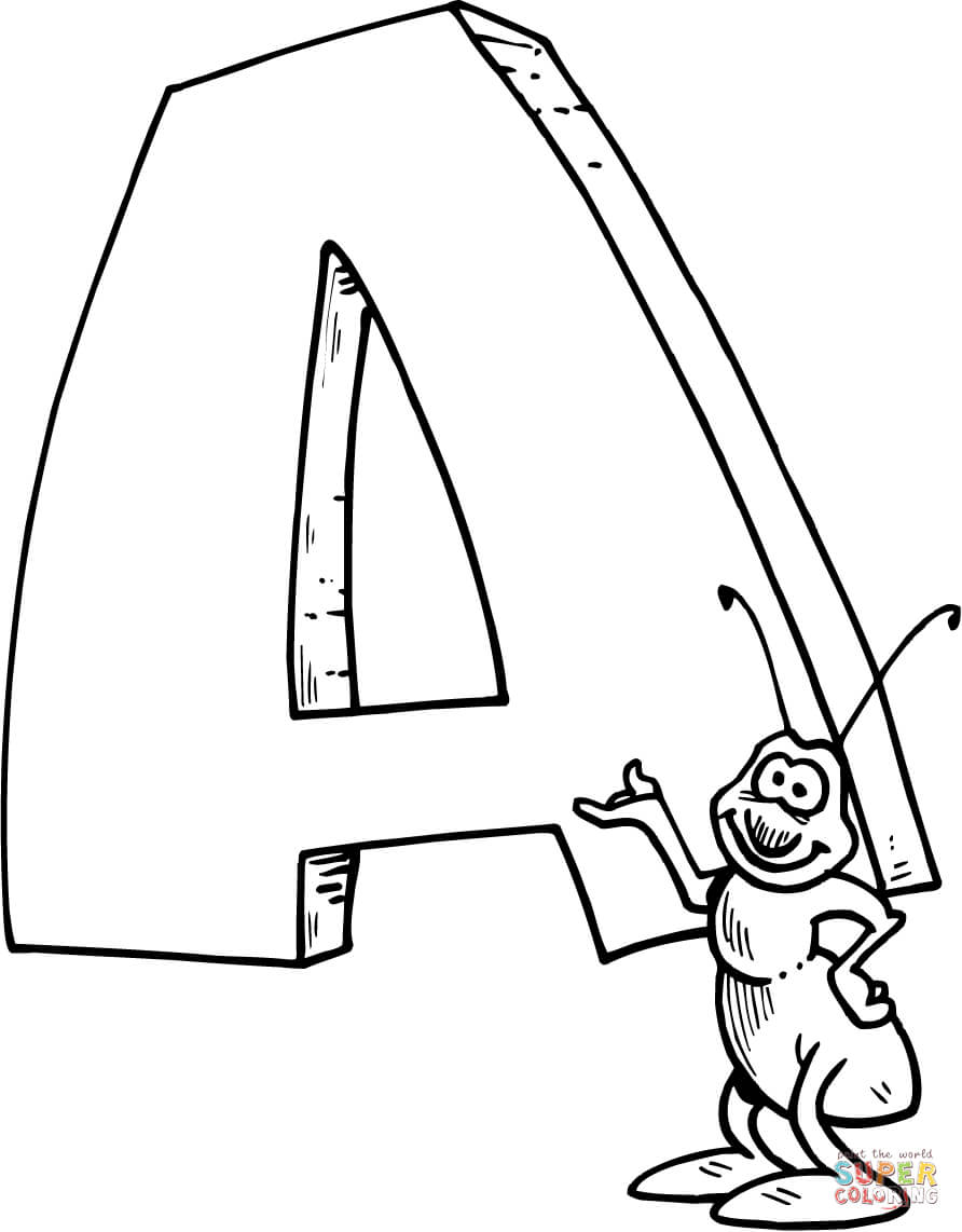 Coloring Pages Letter A 68