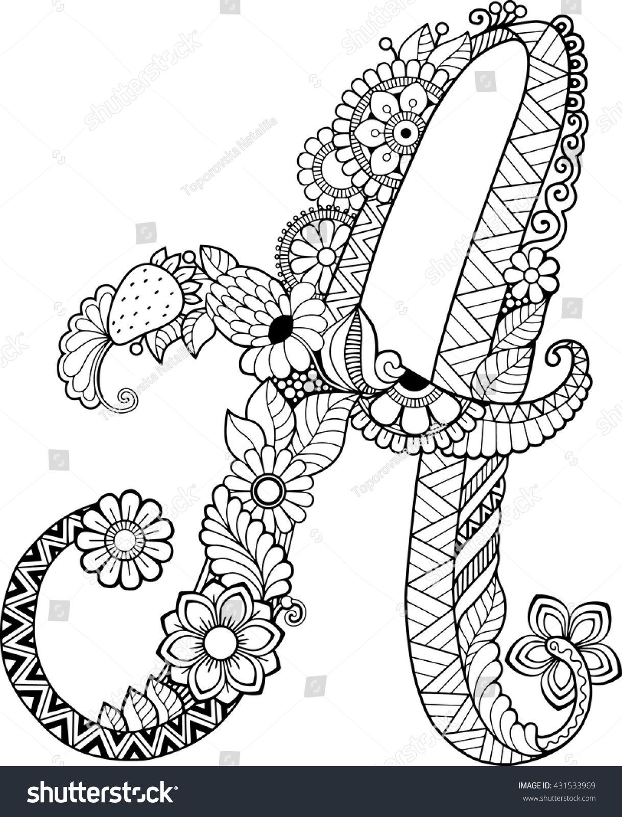 Coloring Pages Letter A 69