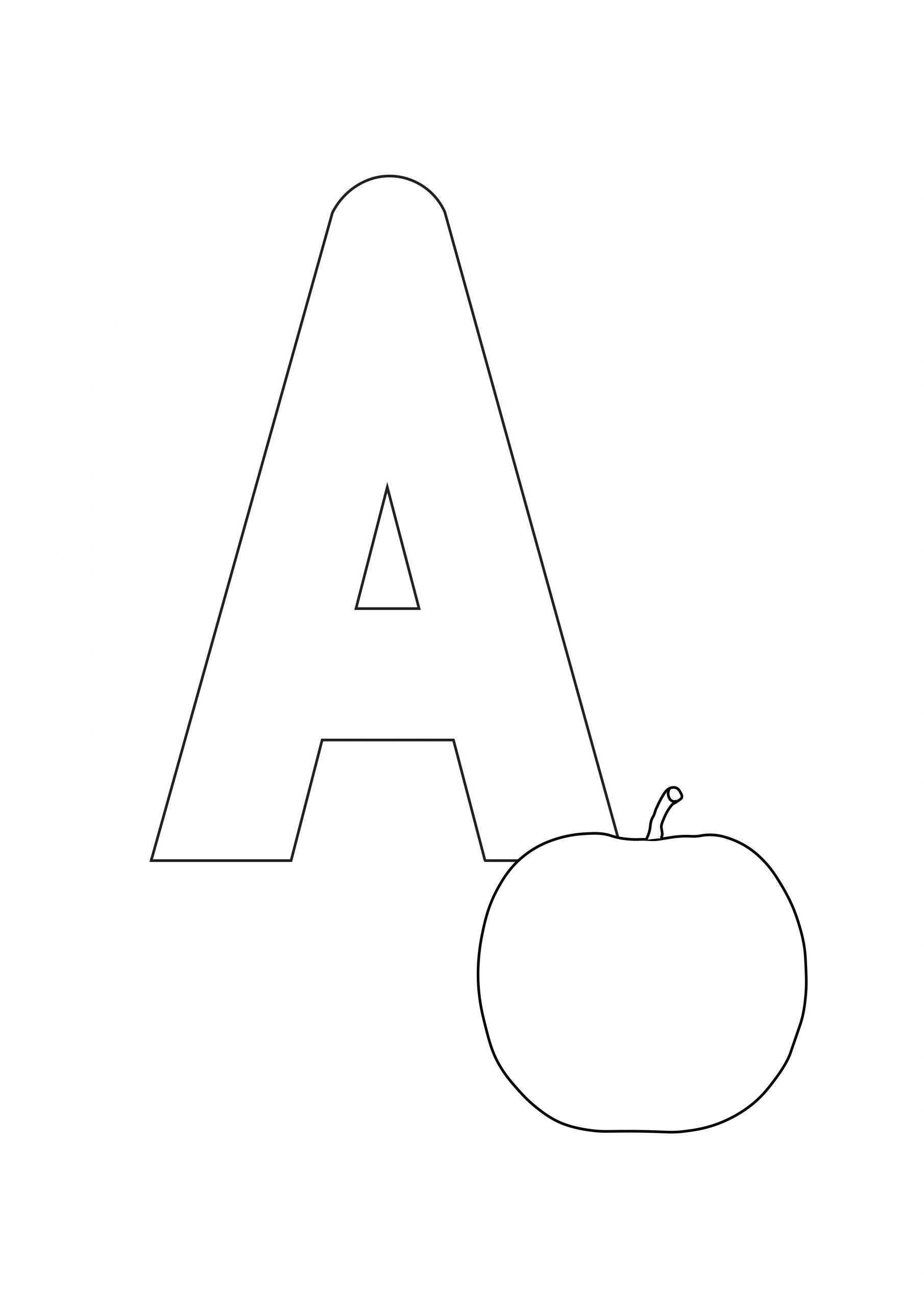 Coloring Pages Letter A 75