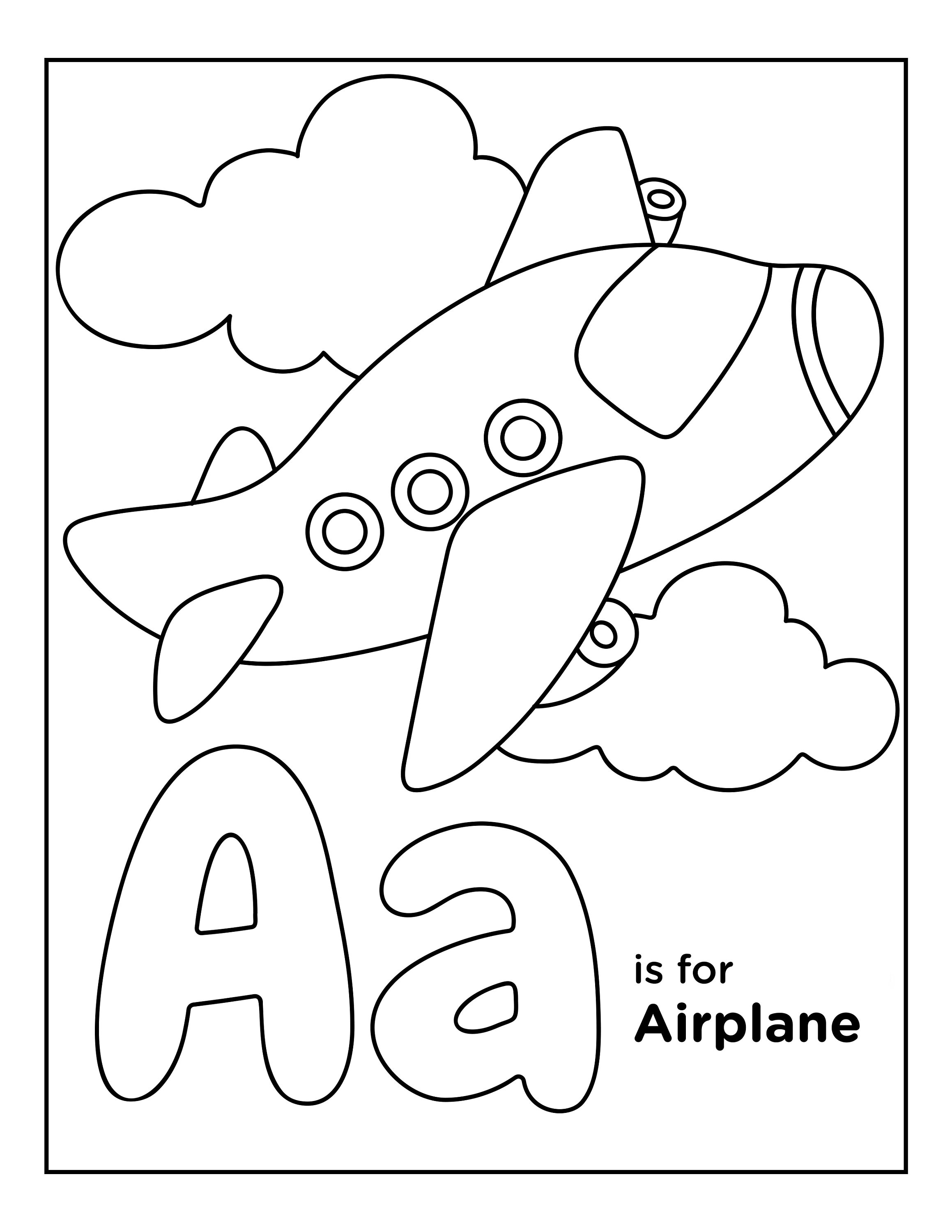 Coloring Pages Letter A 80