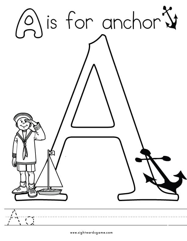 Coloring Pages Letter A 82