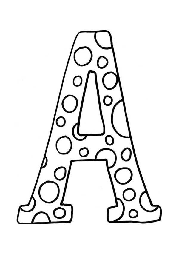 Coloring Pages Letter A 84