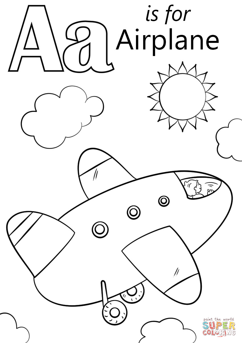 Coloring Pages Letter A 87