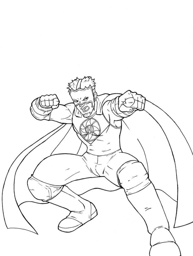 Coloring Pages Wrestling 103