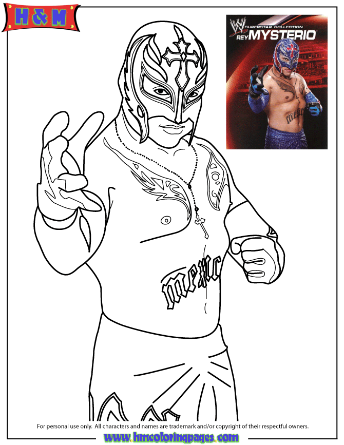 Coloring Pages Wrestling 40