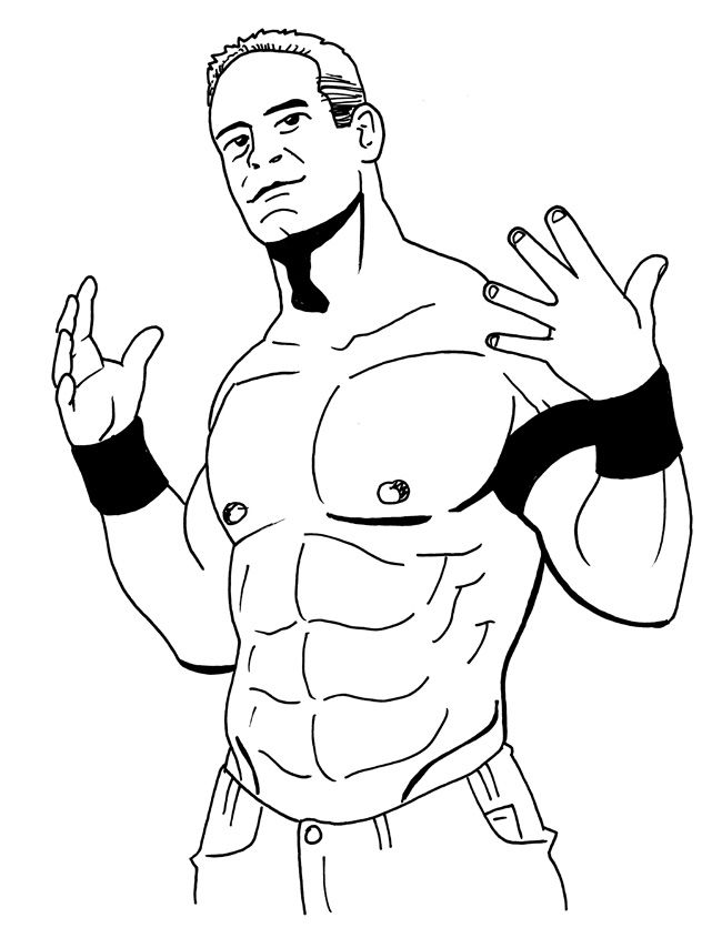 Coloring Pages Wrestling 42