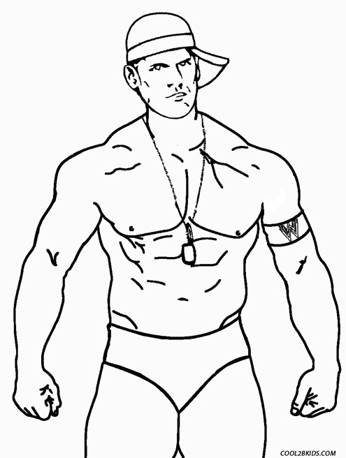 Coloring Pages Wrestling 44