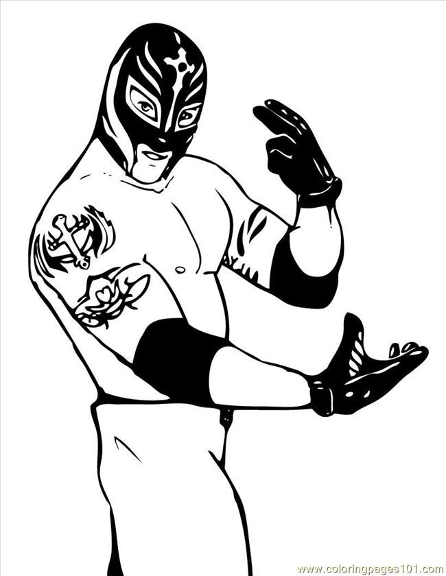 Coloring Pages Wrestling 49