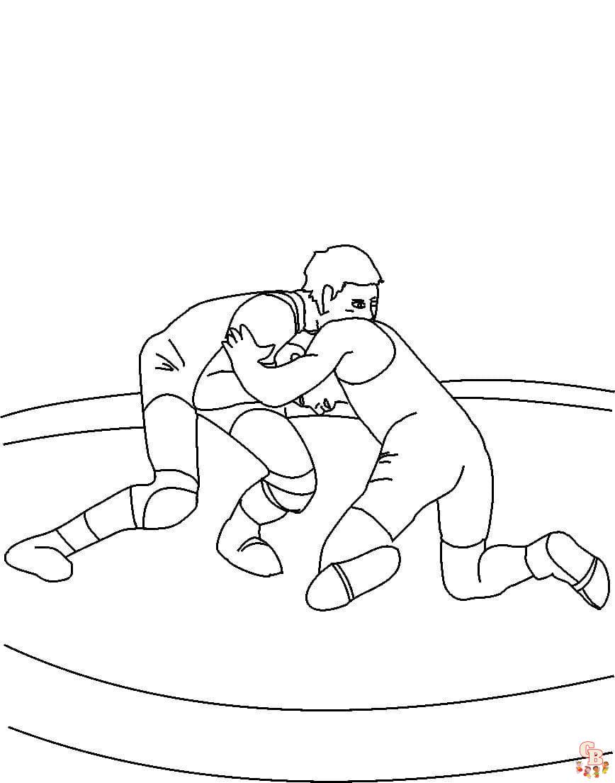 Coloring Pages Wrestling 89