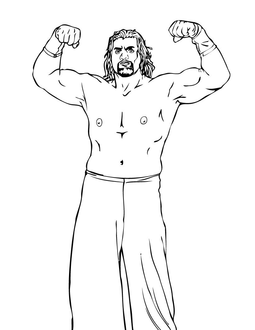 Coloring Pages Wrestling 94