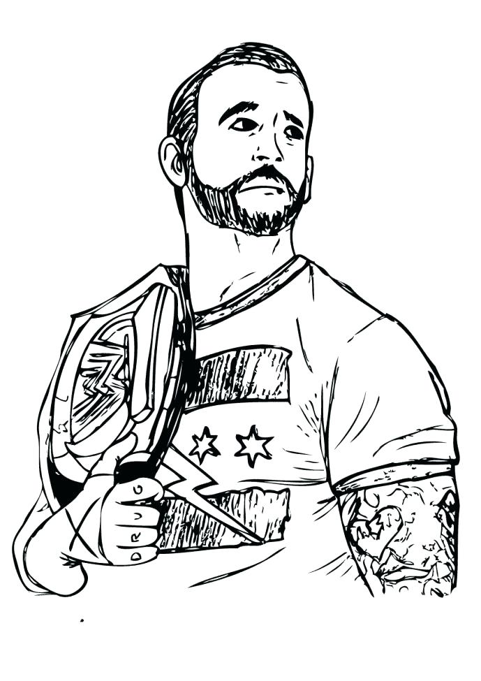 Coloring Pages Wrestling 95