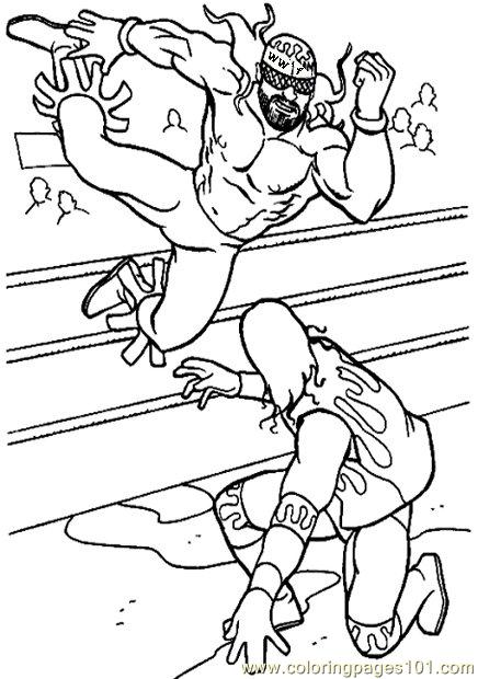 Coloring Pages Wrestling 96