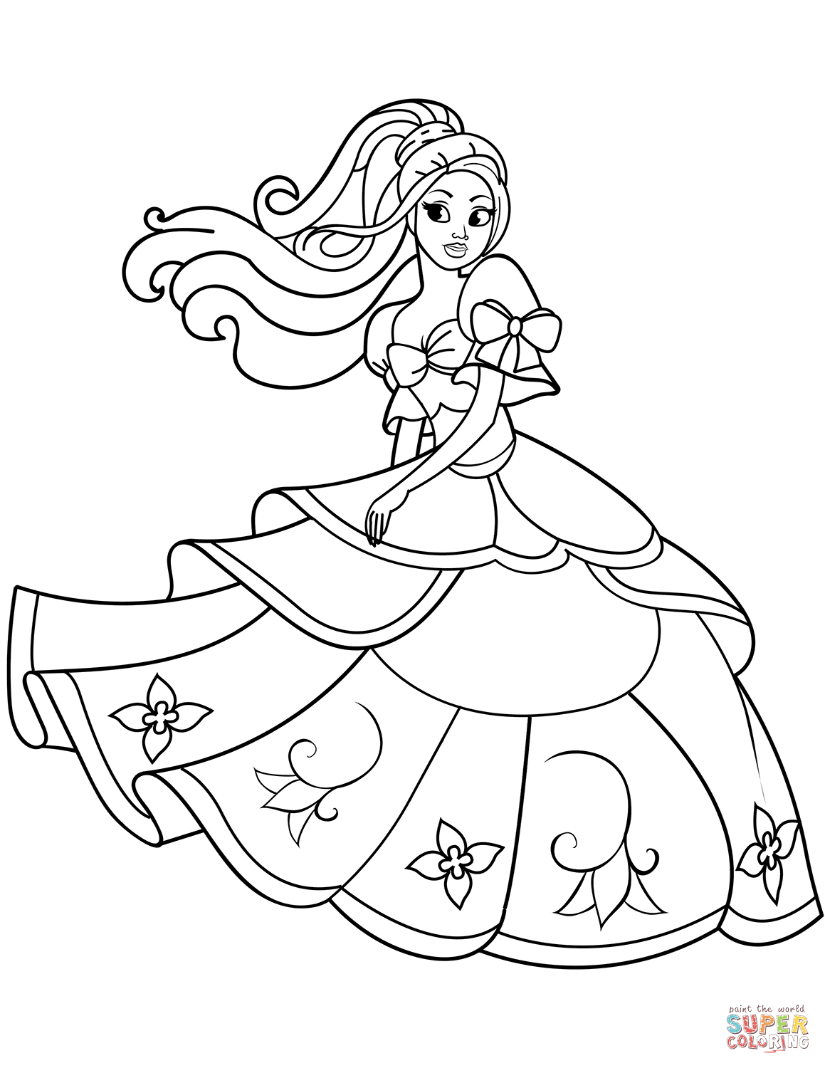 Coloring Princess Pages 1