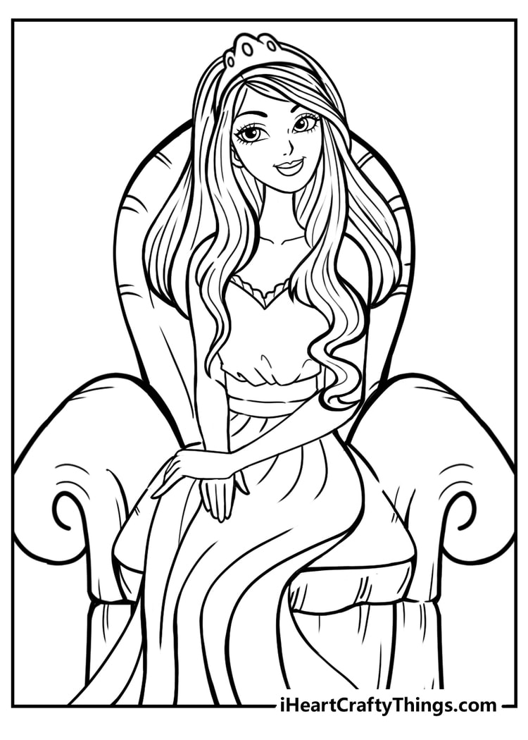 Coloring Princess Pages 20