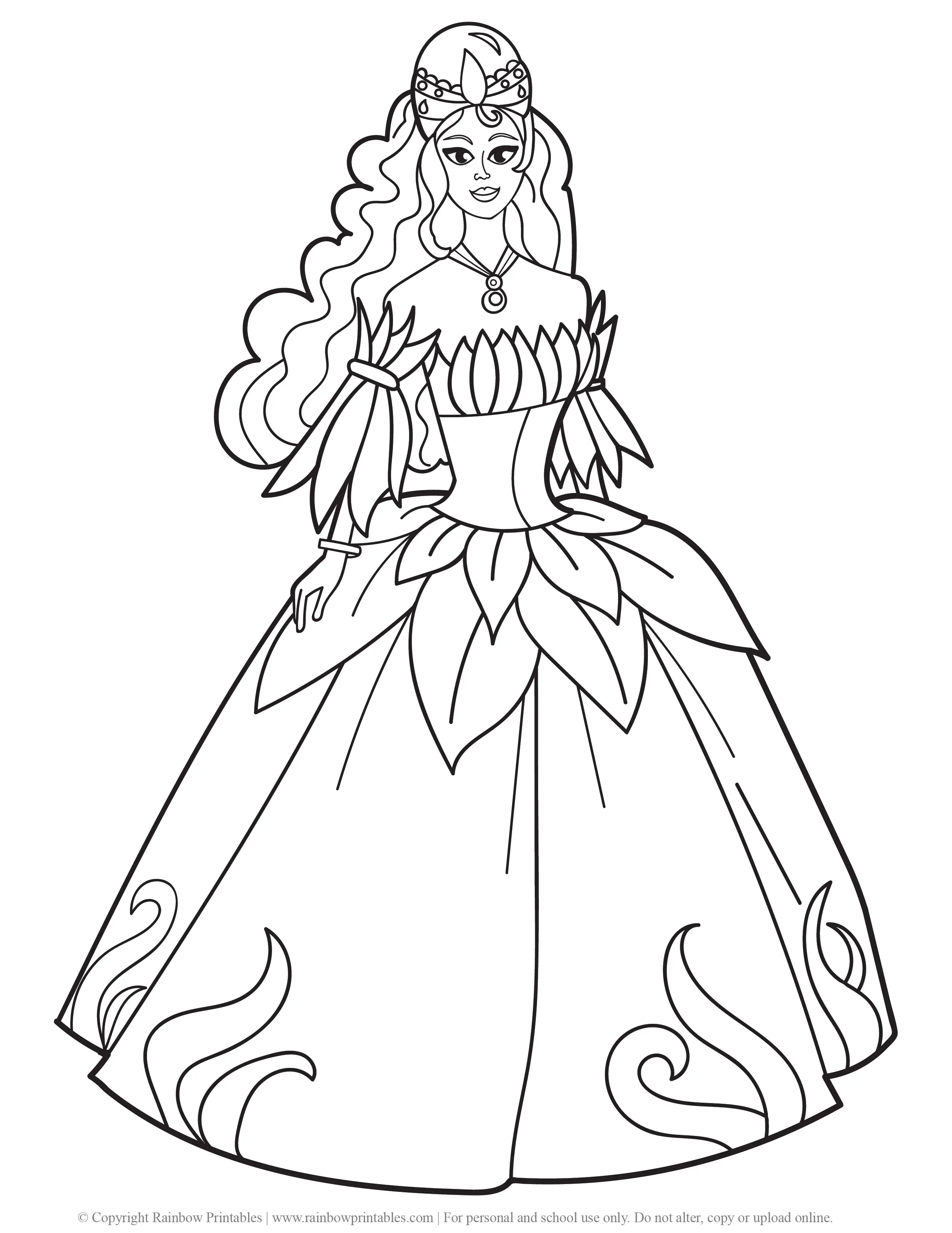 Coloring Princess Pages 4