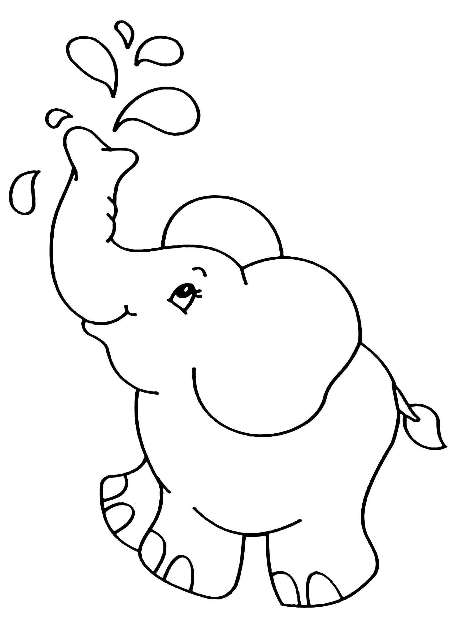 Elephant For Coloring 13