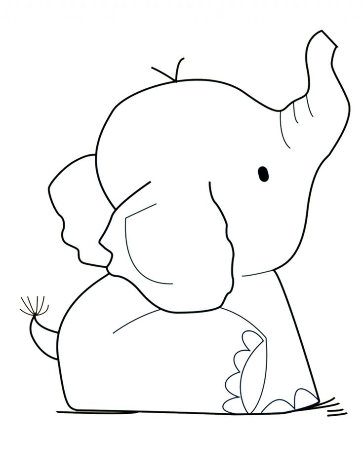 Elephant For Coloring 18