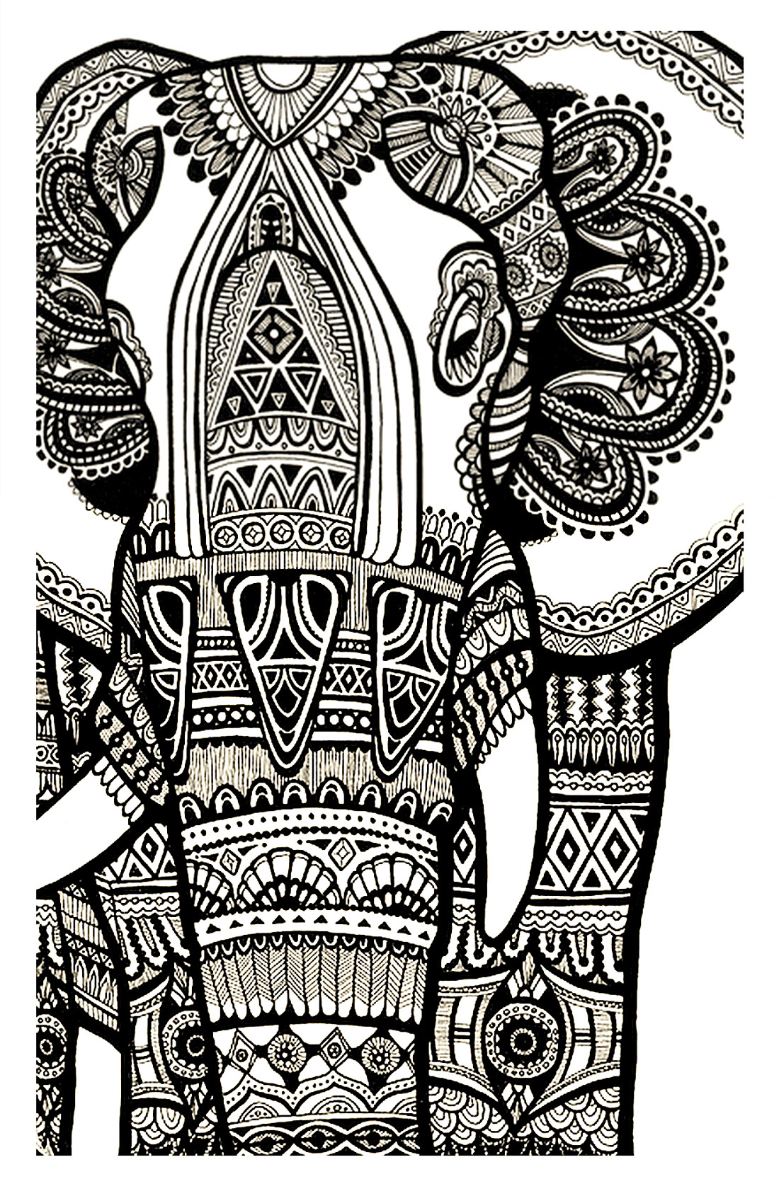 Elephant For Coloring 26