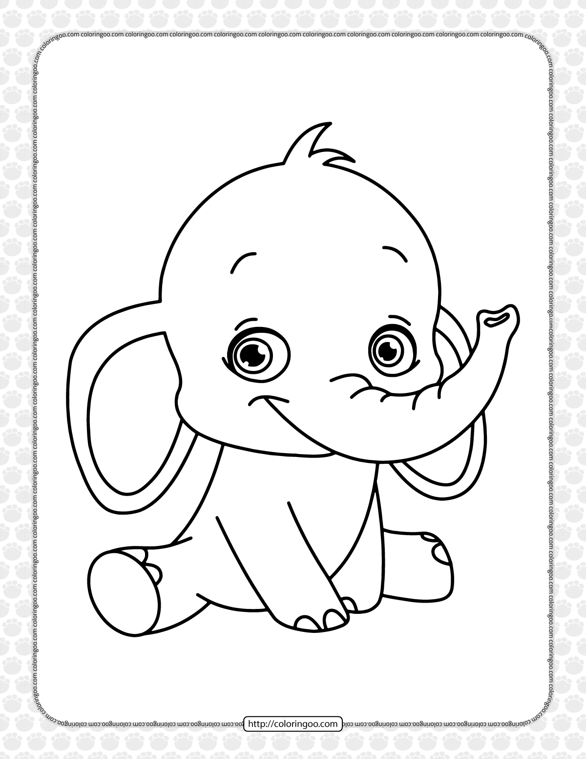 Elephant For Coloring 29